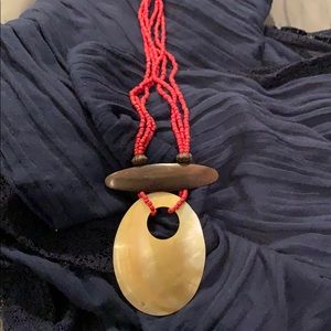 🐚 Shell and bead necklace 🐚